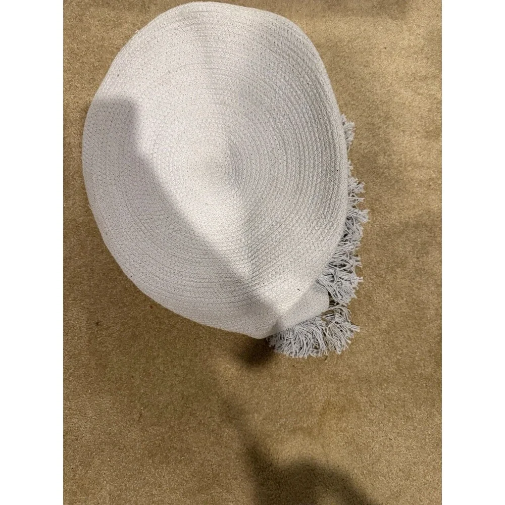 Lorena Canals Basket Tassels Soft Blue 1’4”x10” NWT
